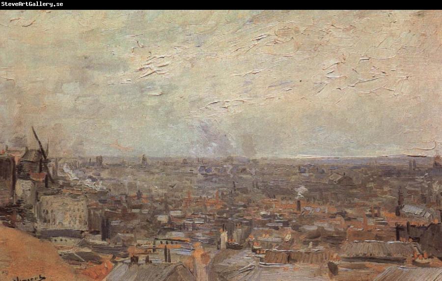 Vincent Van Gogh View of Paris From Montmatre